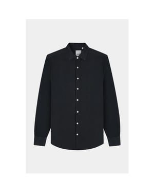 Van Harper Linnen shirt dark navy- van har