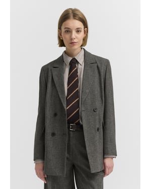 Bugatti Damen Blazer van wolmix, dubbelrijig