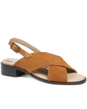 Jones Bootmaker Fauna Leather Block Heel Sandals