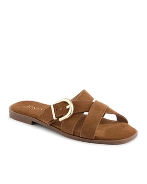 Jones Bootmaker Hylda Smart Suede Leather Mules
