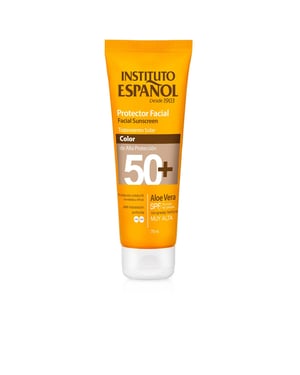Protector Facial Aloe Vera Con Color Spf50+ 75 ml