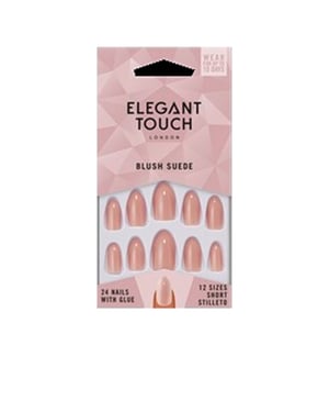 Core Color Naglar Med Lim Korta Stilettklackar #blush Mocka