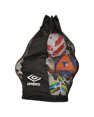 Umbro Logo Football Bag (Black/White)