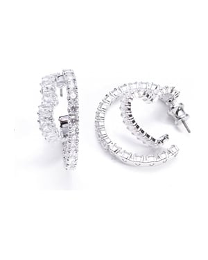 Swarovski Women's Matrix White Crystal Earrings 5705748