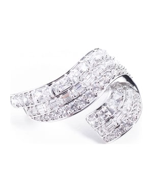 Swarovski Women's Hyperbola White Crystal Brooch 5681426