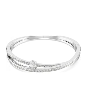 Swarovski Women's Hyperbola White Crystal Bangle 5691226