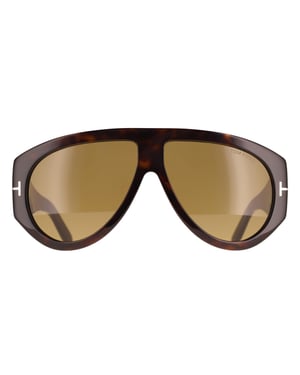 Tom Ford Aviator Mens Dark Havana Green Bronson FT1044
