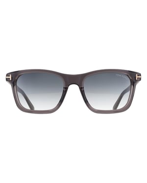 Tom Ford Square Mens Shiny Grey Grey Gradient Barron FT1179