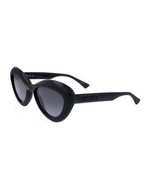Moschino Dam 55mm Svarta Solglasögon MOS163-S-807-55