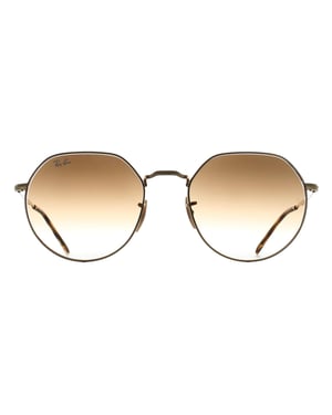 Ray-Ban Round Unisex Arista Gold Brown Gradient RB3565 Jack