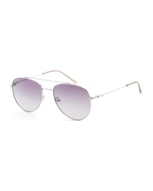 Calvin Klein Men's 55mm Silver Sunglasses CK20120SN-045