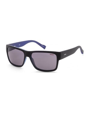 Hugo Boss Men's 58mm Matte Black Blue Sunglasses HG0176-S-0VK-IR