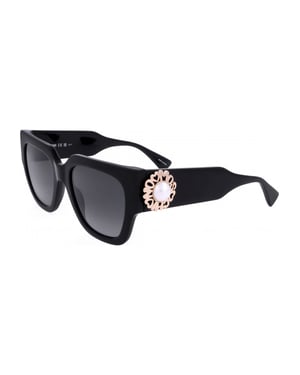 MOS153-S-US-807-52 Moschino Women's 52mm Black Sunglasses MOS153-S-US-807-52