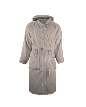The One Towelling Kapjurk voor volwassenen (Taupe)