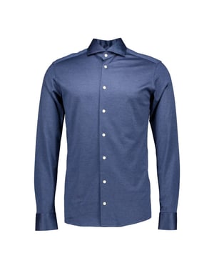 Eton Filo di scozia knit shirt lange mouw overhemden 100014987