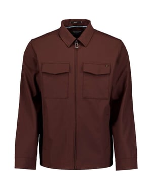 No Excess Overshirt full zipper stretch sedoc earth