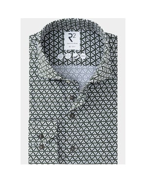R2 Amsterdam Overhemd heren printed single jersey shirt 134.wsp.005/074