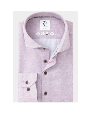 R2 Amsterdam Overhemd extra lange mouw knitted polyester sorona shir 134.wsp.xls.013/084