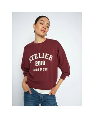 Mos Mosh 177510 278 mosmosh mmnima o-ls sweatshirt port royale