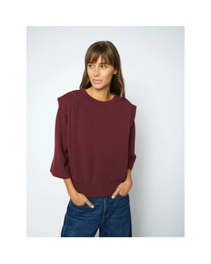 Mos Mosh 180790 278 mosmosh mmmae o-3/4 sleeve sweatshirt port royale