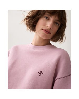 Summum 3s5365-30413 327 soft balloon sweatshirt faded pink