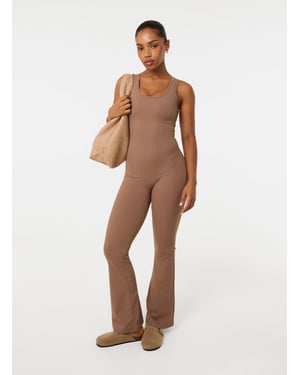 Ruched Bum Openback Unitard