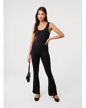 Ruched Bum Openback Unitard