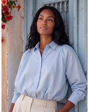Relaxed Button-Up Shirt