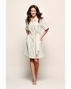 Lexie Print Tuniek Offwhite / Zwart
