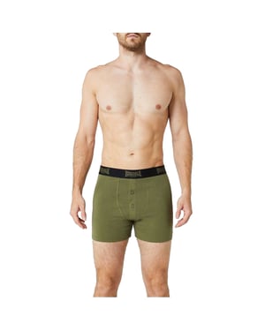 Lonsdale Boxershorts voor heren (Set van 2) (Zwart/Kaki)