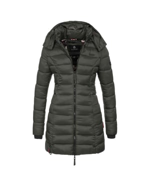 Marikoo dames winter gewatteerde jas Abendsternchen met capuchon