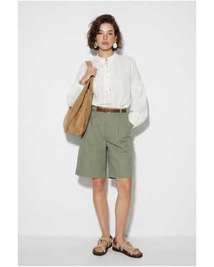 Hoogwaardige Tailleshorts met Ceintuur