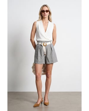 Hoge Taille Opmaat Gemaakt Wijde Shorts