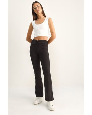 Hoge Taille Flared Leggings