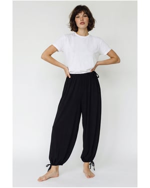 Women’s Ankle-length Salwar Trousers With Tie Waist