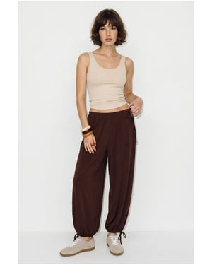 Women’s Ankle-length Salwar Trousers With Tie Waist