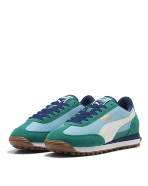 Boys Puma Kids Easy Rider Low Top Trainers in Aqua-Vapor Gray