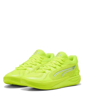 Women's Puma Stewie 4 Flawless Basketball Trainers in Lime Squeeze