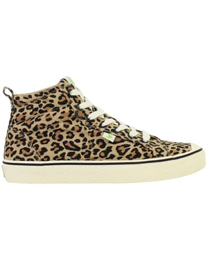Cariuma OCA High Stripe Leopard Print Unisex Brown Plismolls