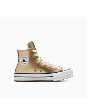Women's Converse Chuck Taylor All Star Eva Platform Trainers in 752-Metallic