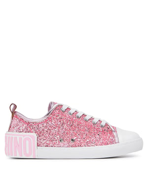 Women's Moschino Low Top Trainers in Pink
