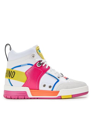 Women's Moschino Court Trainers in White