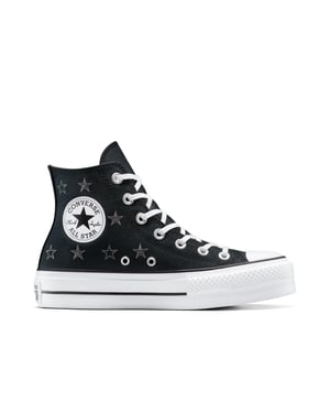 Women's Converse Chuck Taylor All Star Lif Canvas High Top Trainers in 001-Black/Nat