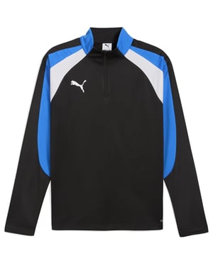 Men's Puma Individualliga Quarter Zip Drill Top in Black/Wh