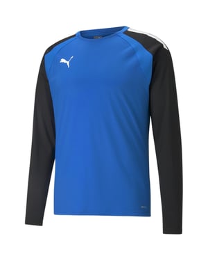 Men's Puma Teamliga Training Sweat T-Shirt in Elec Blue/Black