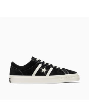 Men's Converse Adults One Star Academy Pro Suede Skate Shoes in 001-Black/Egr