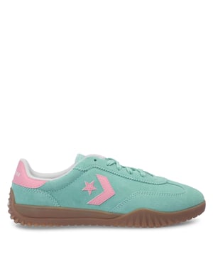 Men's Converse Adults Run Star Trainer Suede Low Top Trainers in 99 391-Lt Aqua