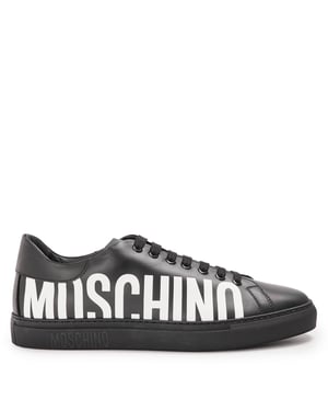 Men's Moschino Low Top Trainers in Black