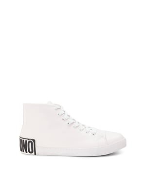 Men's Moschino Court Trainers in White