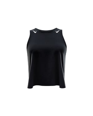 Women's Nike Aeroswift Running Vest in Black/White